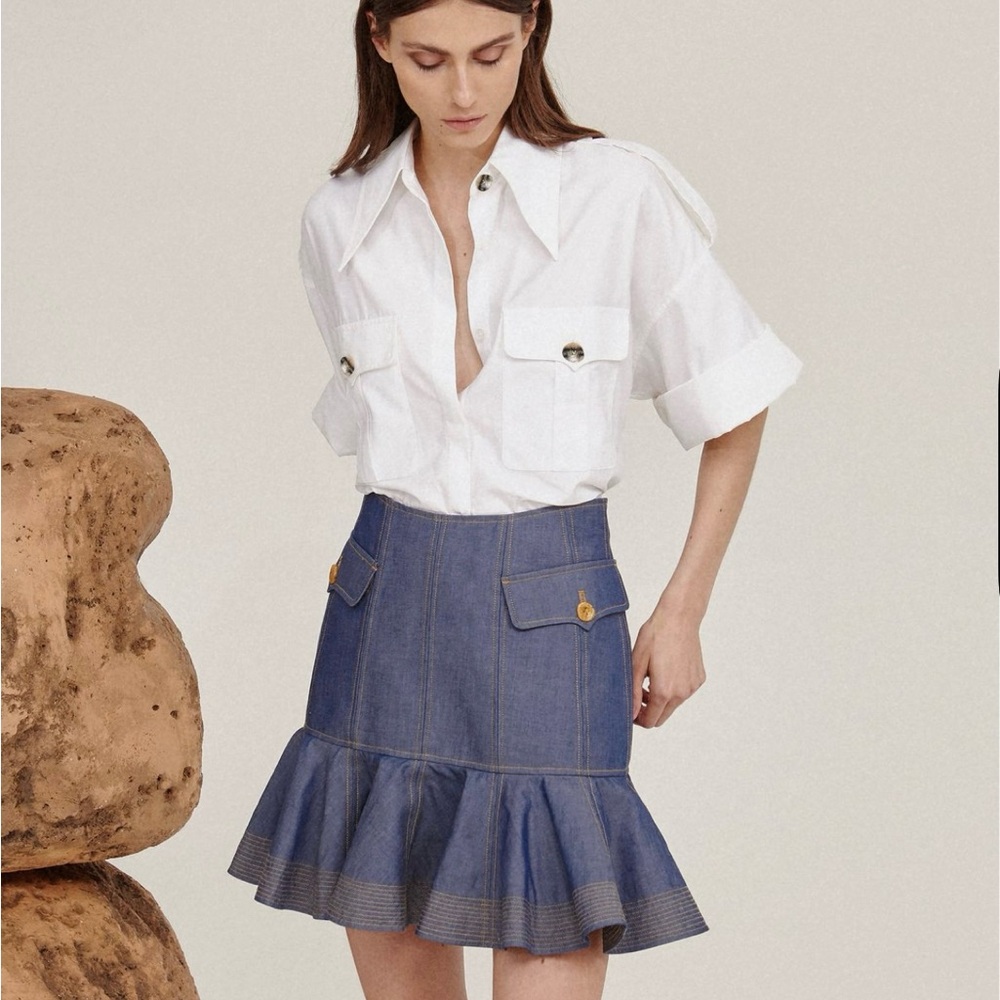Acler Denim Skirt, never used, Size AU- 8, US- 4